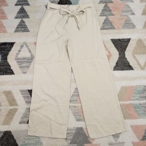 2Bella Wide Leg Linen Blend Pants